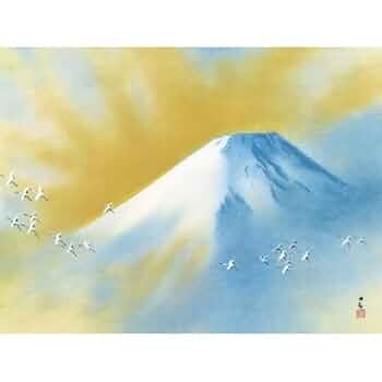 美品 掛け軸 大幅！ 横山大観筆「山十題の内 山の秋」富士山 縁起物 美品 掛け軸 大幅！ 横山大観筆「山十題の内 山の秋」富士山